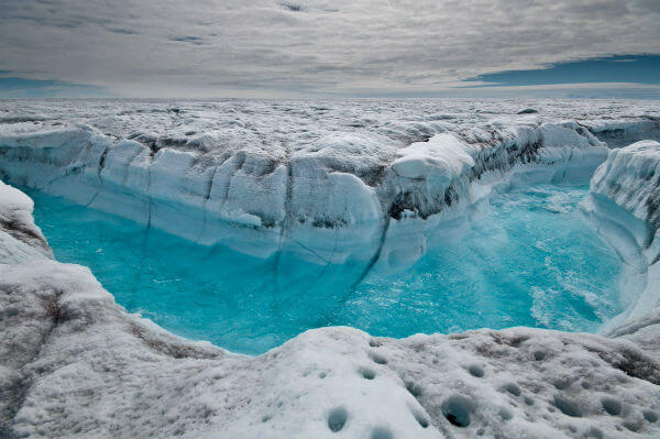 Greenland ice sheet melting